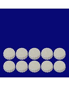 10er-Set Plug Fix Dosenadapter aus silbernem Kunststoff für Bier- und Limodosen | Mehrwegbecher Schorm