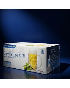 Bierkrug 0,3l SAN glasklar 6er-Packung