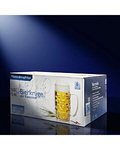 Bierkrug 0,4l SAN glasklar 6er-Packung