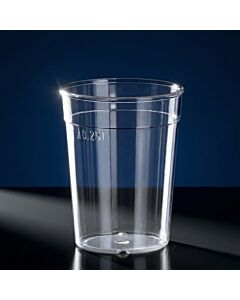 Mehrwegbecher 0,25l PC glasklar