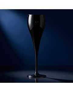 Prosecco-Champagner Glas 0,1l SAN schwarz