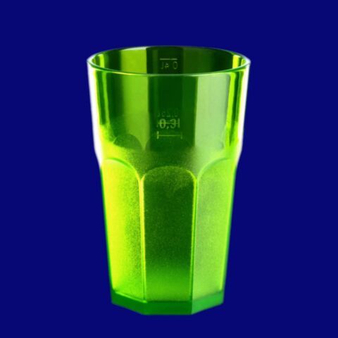 Caipirinha Glas 0,3l SAN teilgefrostet grün