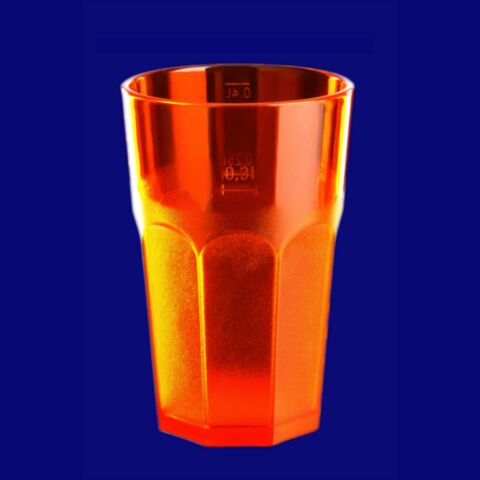 Caipirinha Glas 0,3l SAN teilgefrostet orange