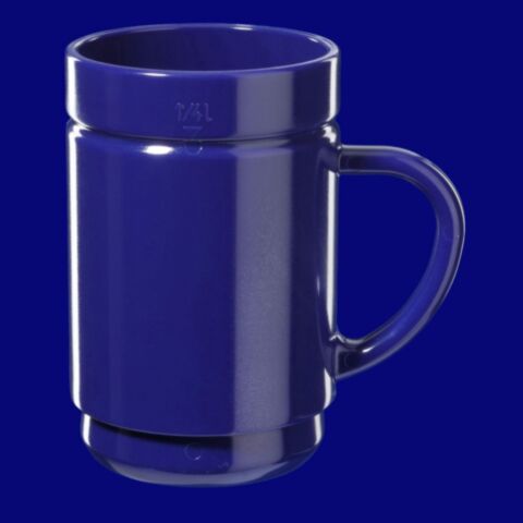 Gspritzter-Schorle-Glas 0,25l SAN blau stapelbar