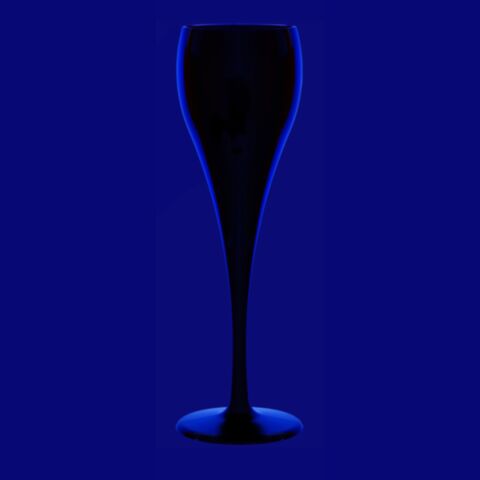 Prosecco-Champagner Glas 0,1l SAN schwarz
