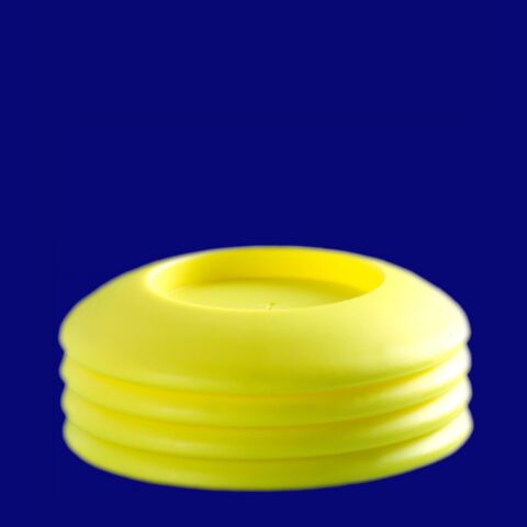 top & bottom 0,5l gelb Verschluss mit Strohhalmöffnung &  Standflächenerweiterung