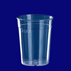 Mehrwegbecher 0,25l PC glasklar