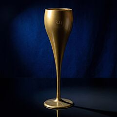 Prosecco-Champagner Glas 0,1l SAN gold