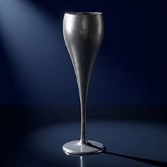 Prosecco-Champagner Glas 0,1l SAN silber