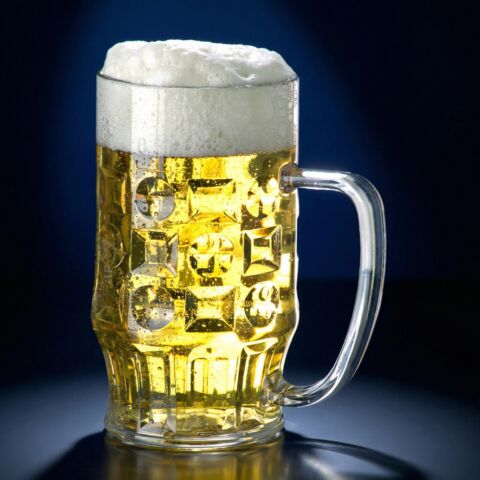 Bierkrug 0,5l SAN glasklar stapelbar