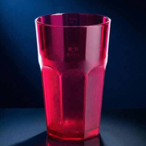 Caipirinha Glas 0,3l SAN teilgefrostet rot