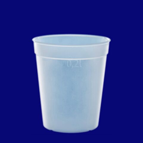 Mehrwegbecher 0,2l PP gefrostet