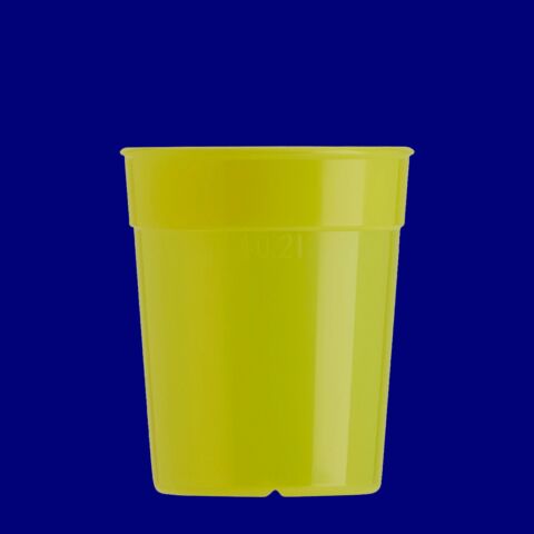 Mehrwegbecher 0,2l PP gelb