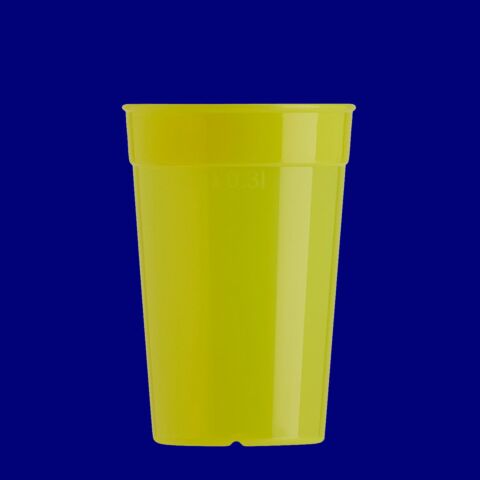 Mehrwegbecher 0,3l PP gelb