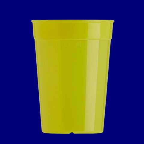 Mehrwegbecher 0,4l PP gelb