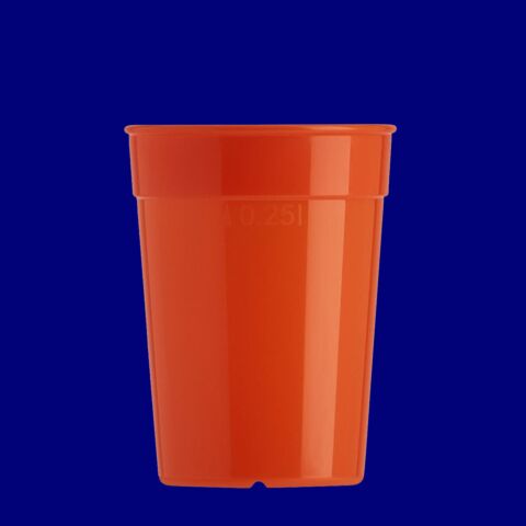 Mehrwegbecher 0,25l PP orange