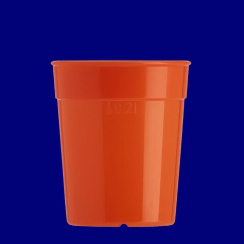 Mehrwegbecher 0,2l PP orange