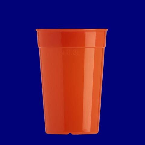 Mehrwegbecher 0,3l PP orange