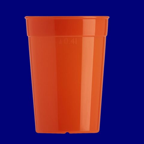 Mehrwegbecher 0,4l PP orange