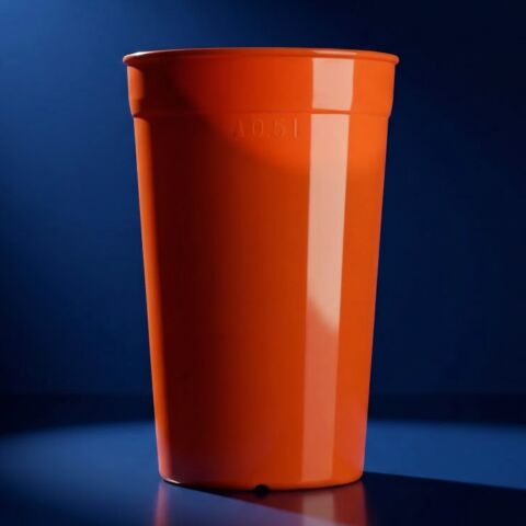 Mehrwegbecher 0,5l PP orange