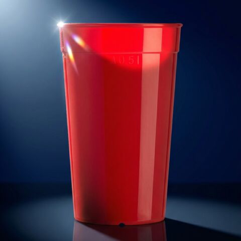 Mehrwegbecher 0,5l PP rot