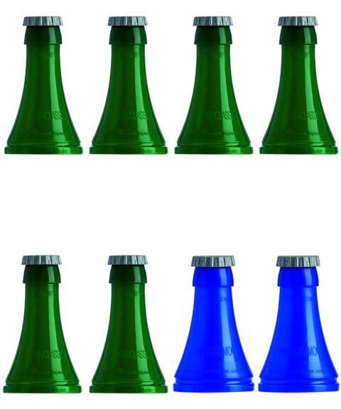 6 Stk. Plug Fix Bier-Dosenadapter + 2 Stk. Energy/Limo-Dosenadapter mit Kronenkorken