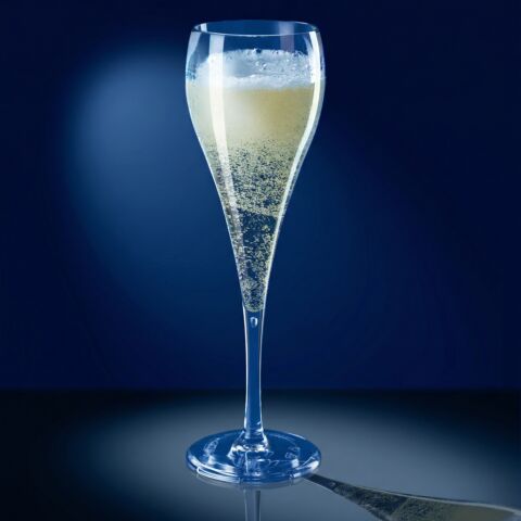 Prosecco-Champagner Glas 0,1l SAN glasklar