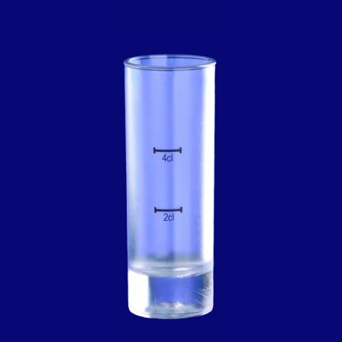Stamperl hoch 2cl/4cl SAN gefrostet